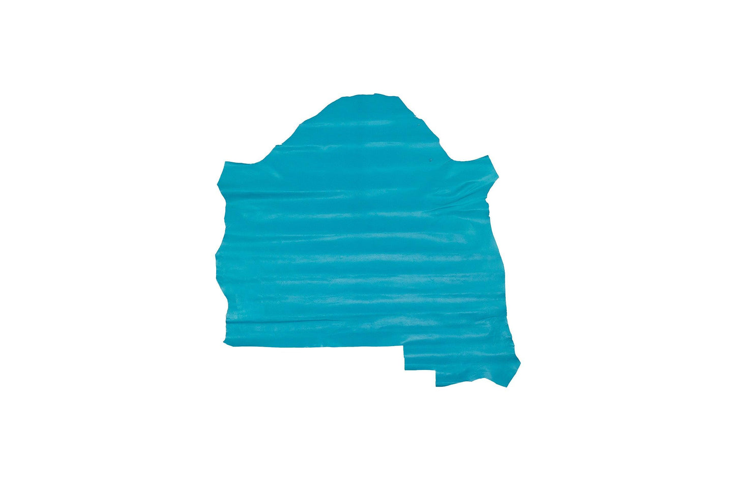 Piece of turquoise blue goatskin