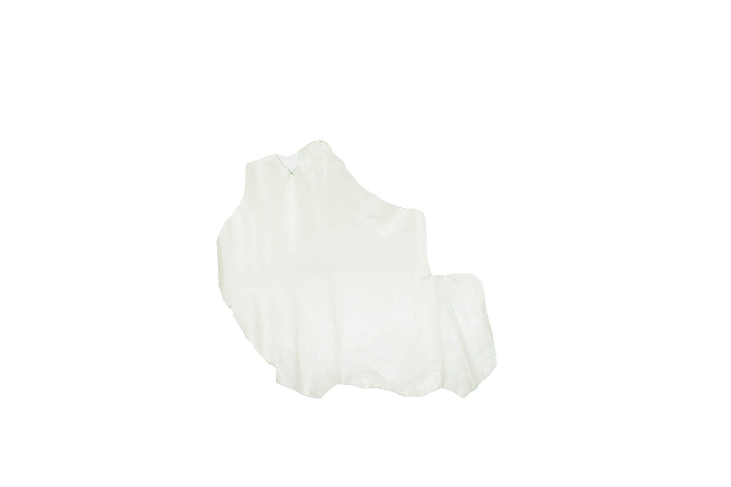 Piece of pearly white goat leather