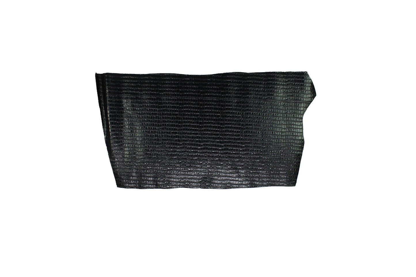 Black coconut embossed piece of leather