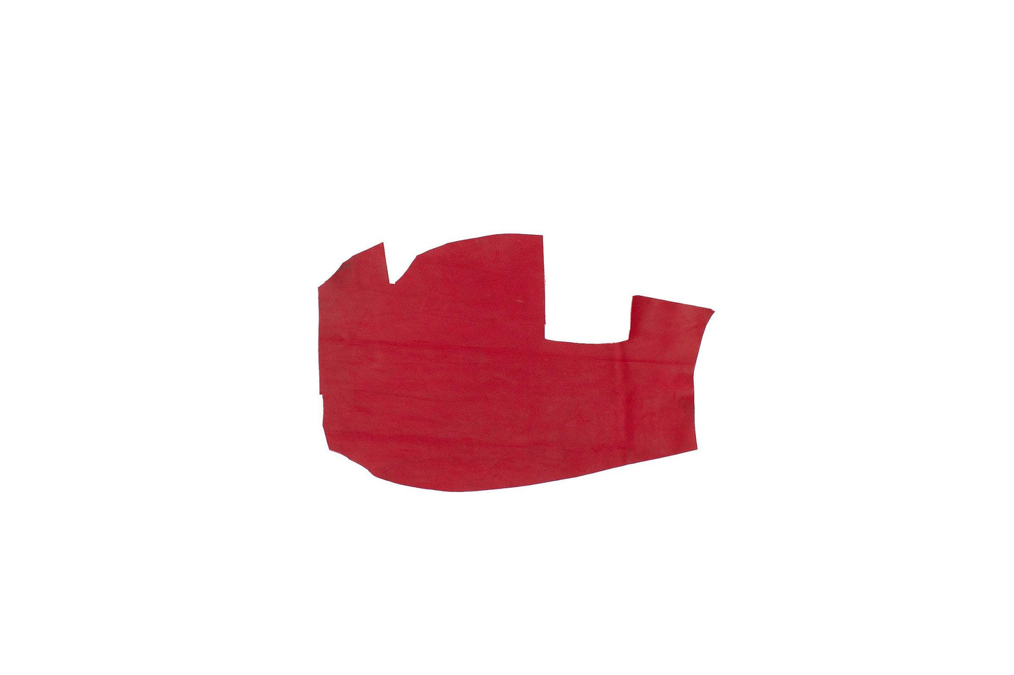 Piece of rustic red cowhide