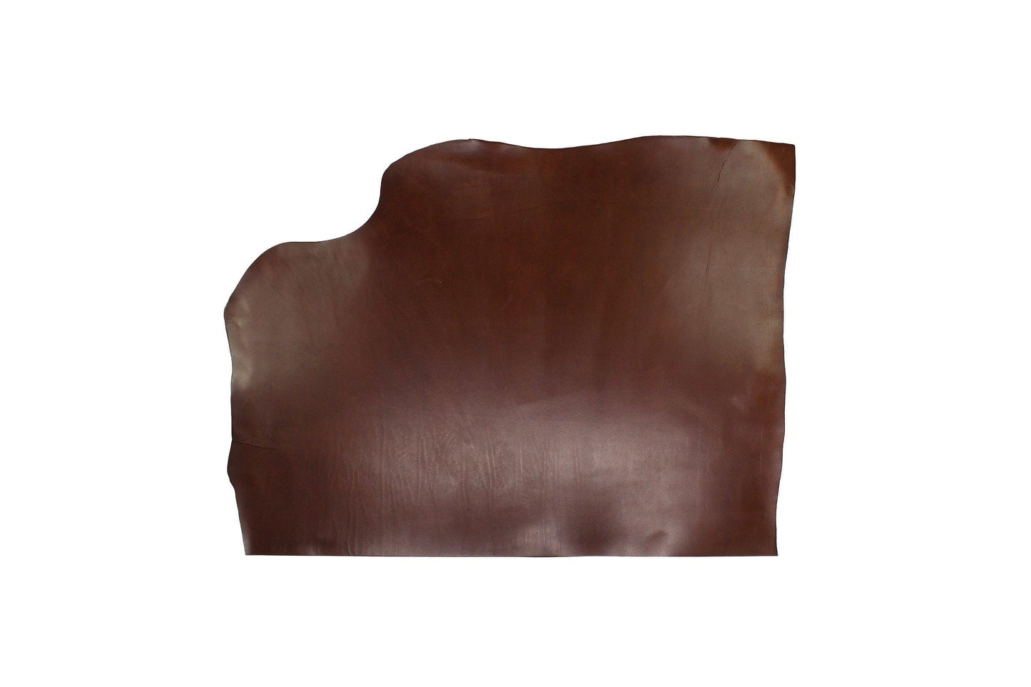 Trozo de piel vaquetilla marron envejecido