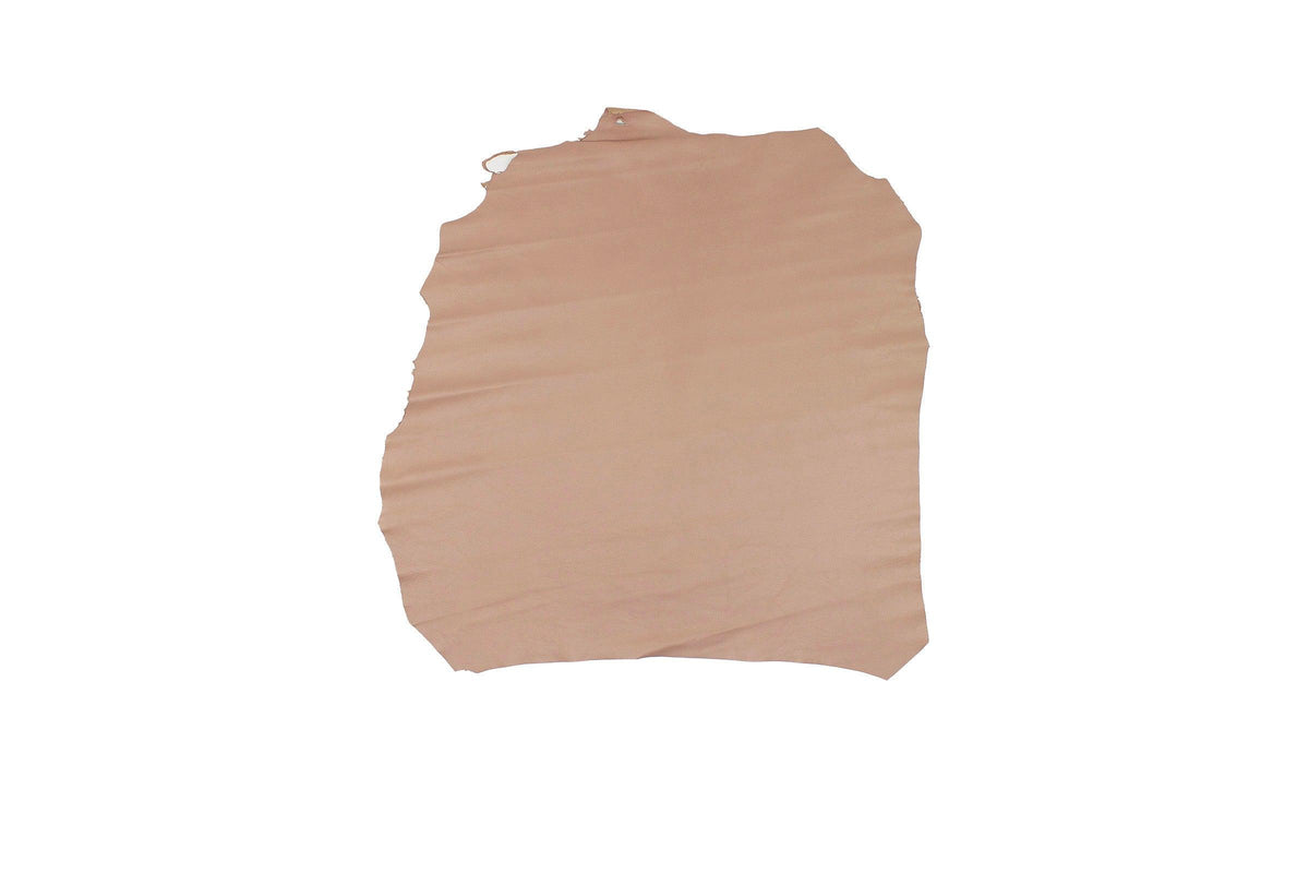 Trozo de piel forro cordero marron fard