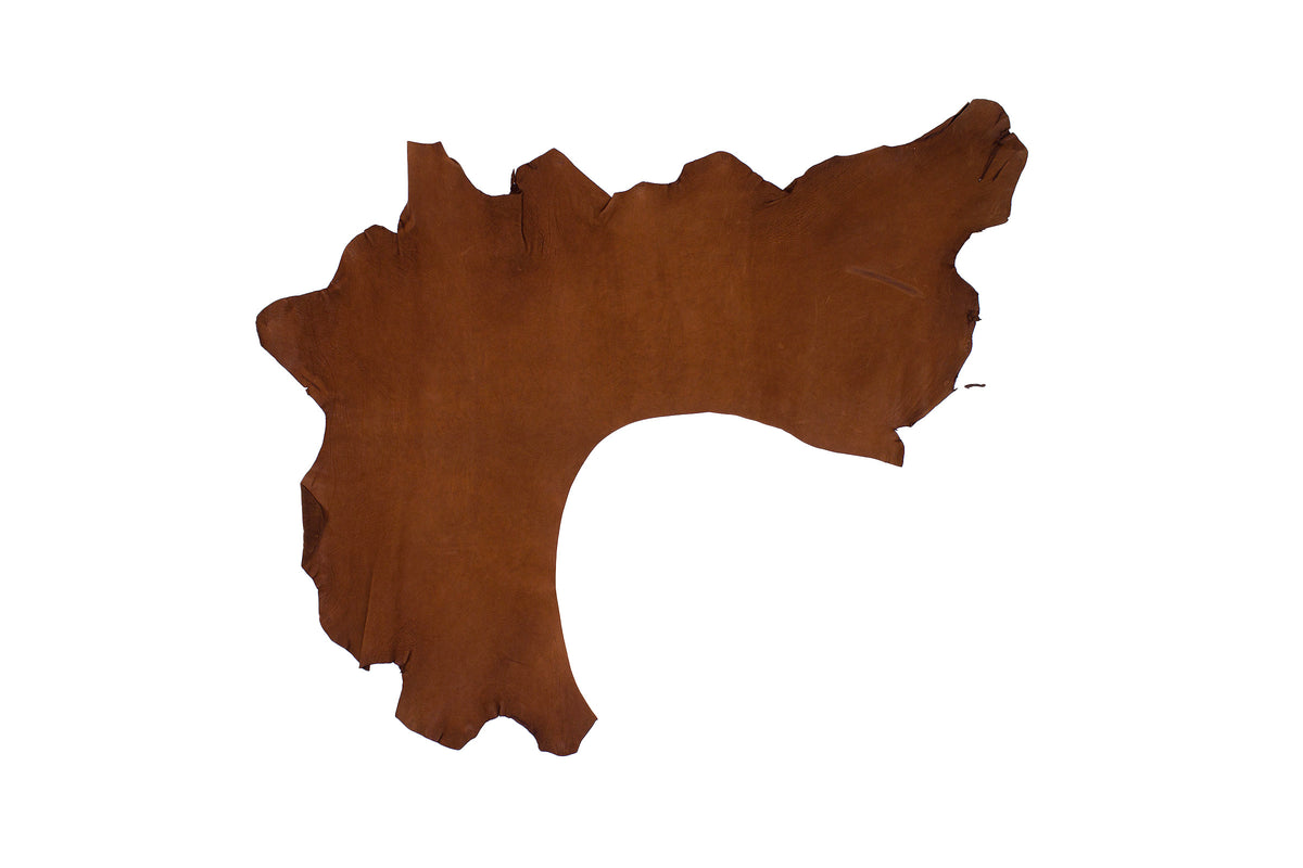 Trozo de piel becerro rustico autolucido cuero