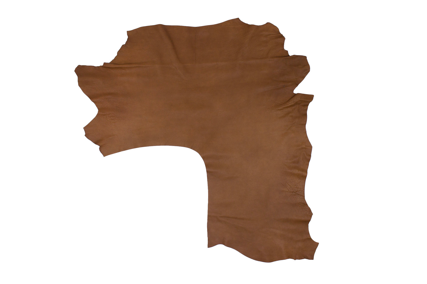 Trozo de piel becerro bombeado marron claro