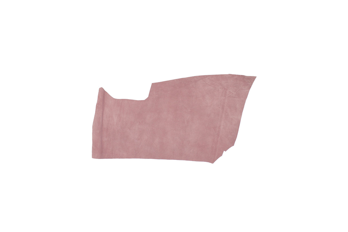 Trozo de piel serraje rosa palo
