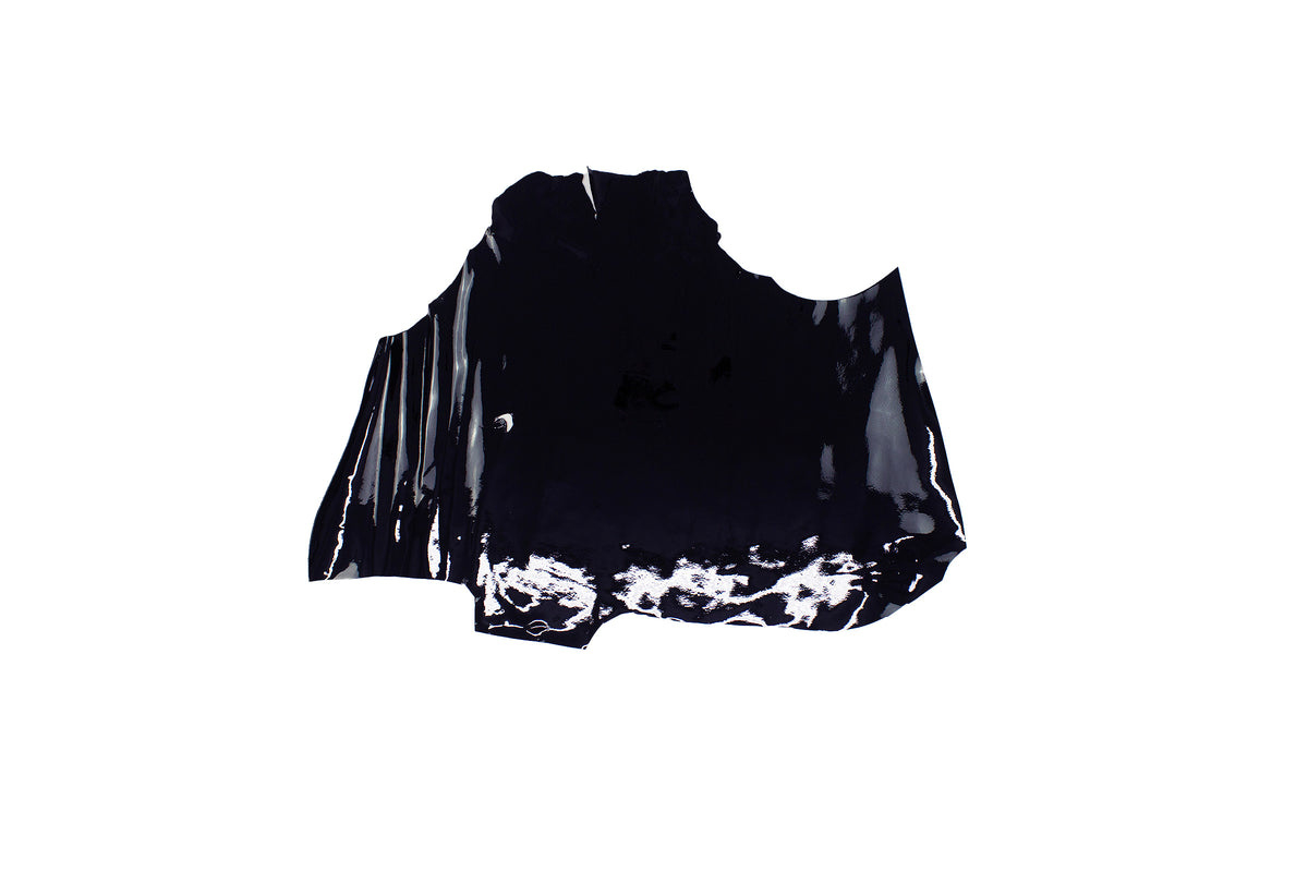 Trozo de piel charol negro
