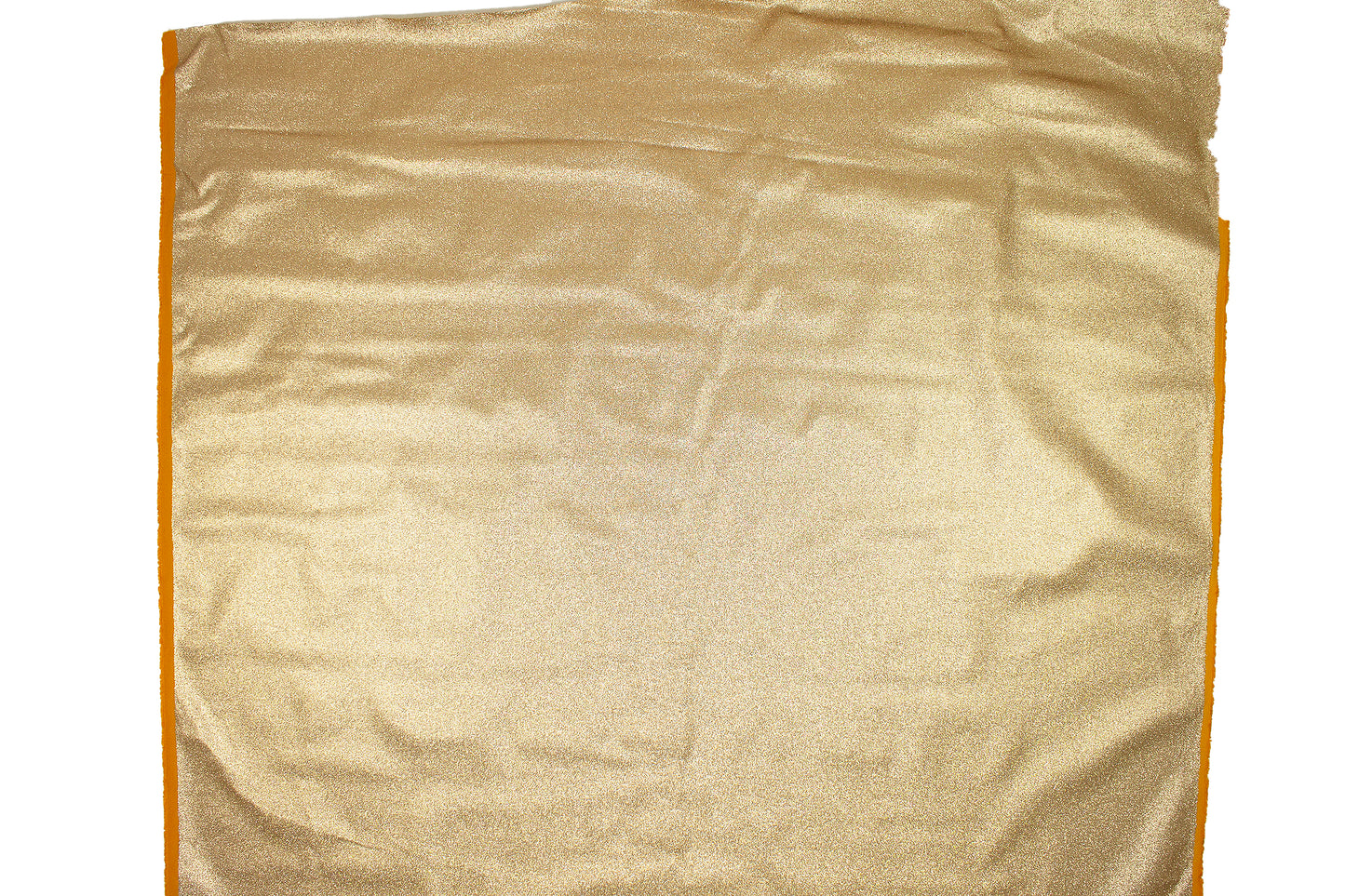 Trozo de tejido purpurina dorada