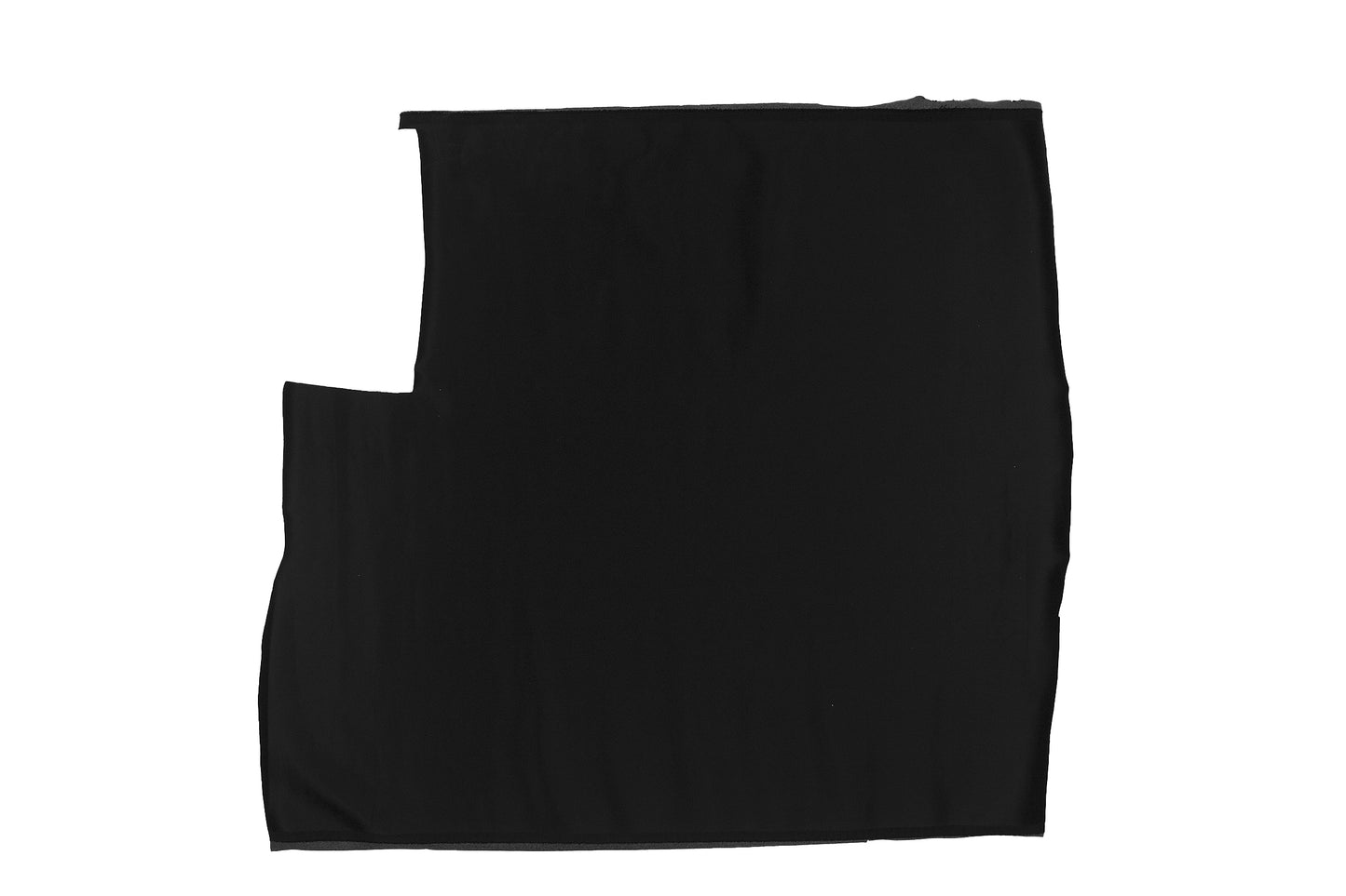 Trozo de tejido raso negro