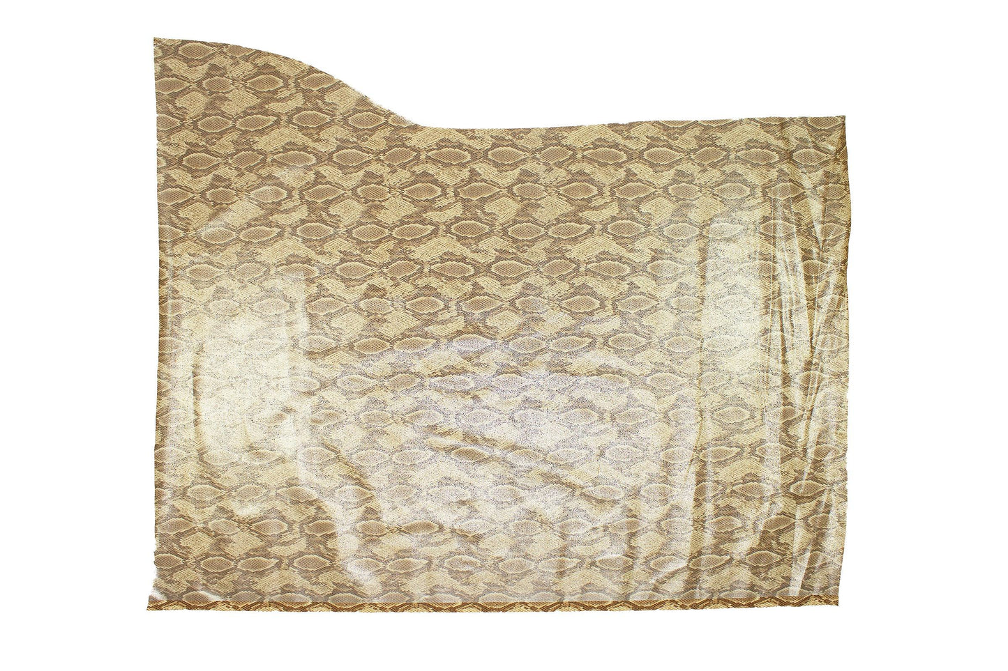 Trozo de tejido fantasia serpiente tonos marrones - La Tendeta del Cuero