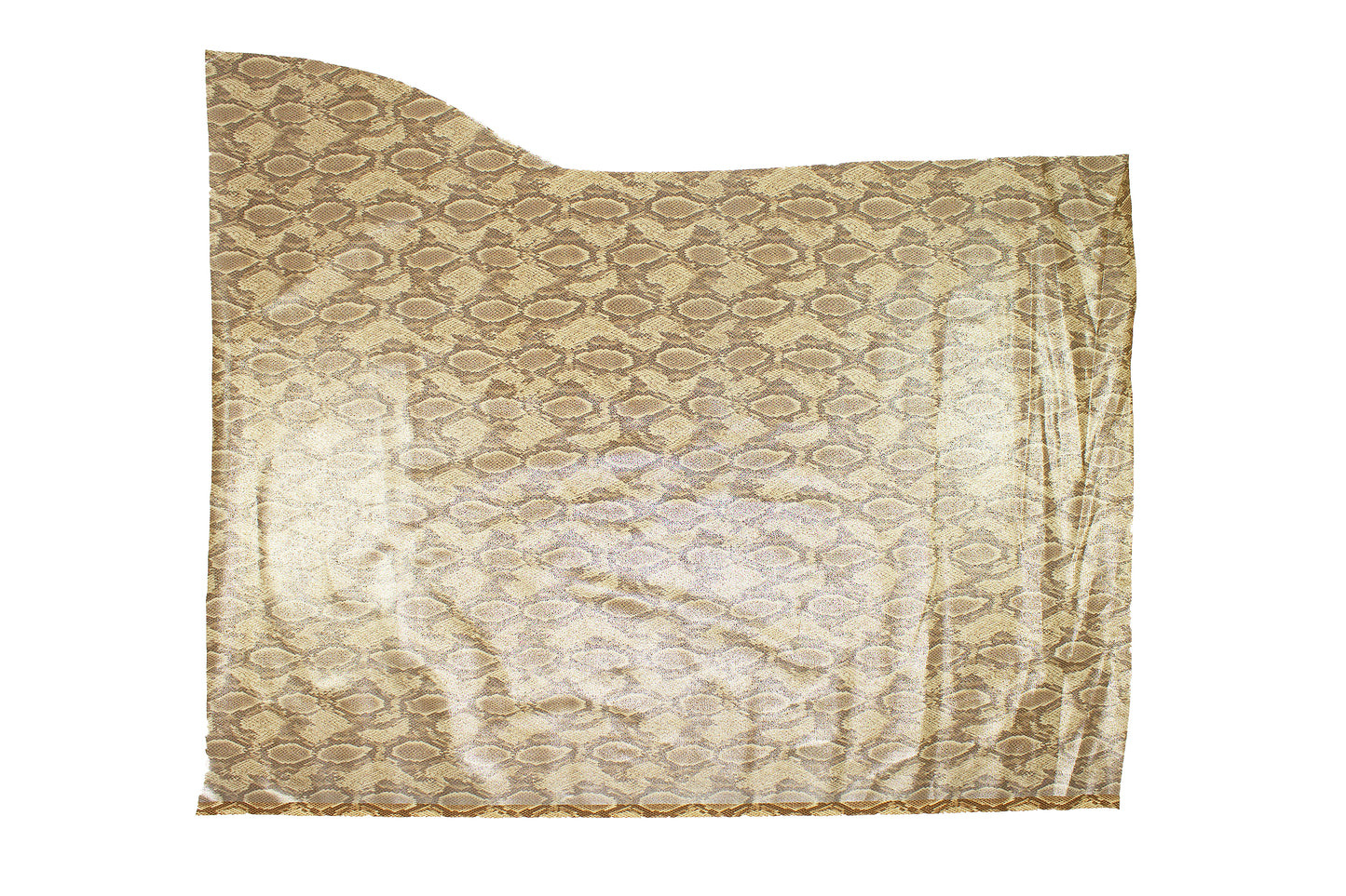 Trozo de tejido fantasia serpiente tonos marrones