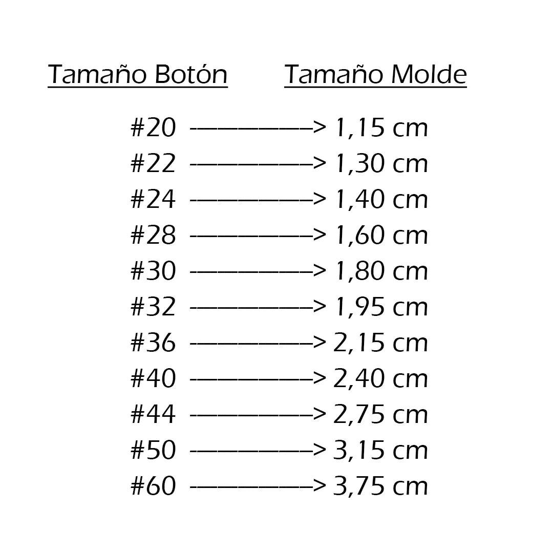 Molde para forrar botones - La Tendeta del Cuero