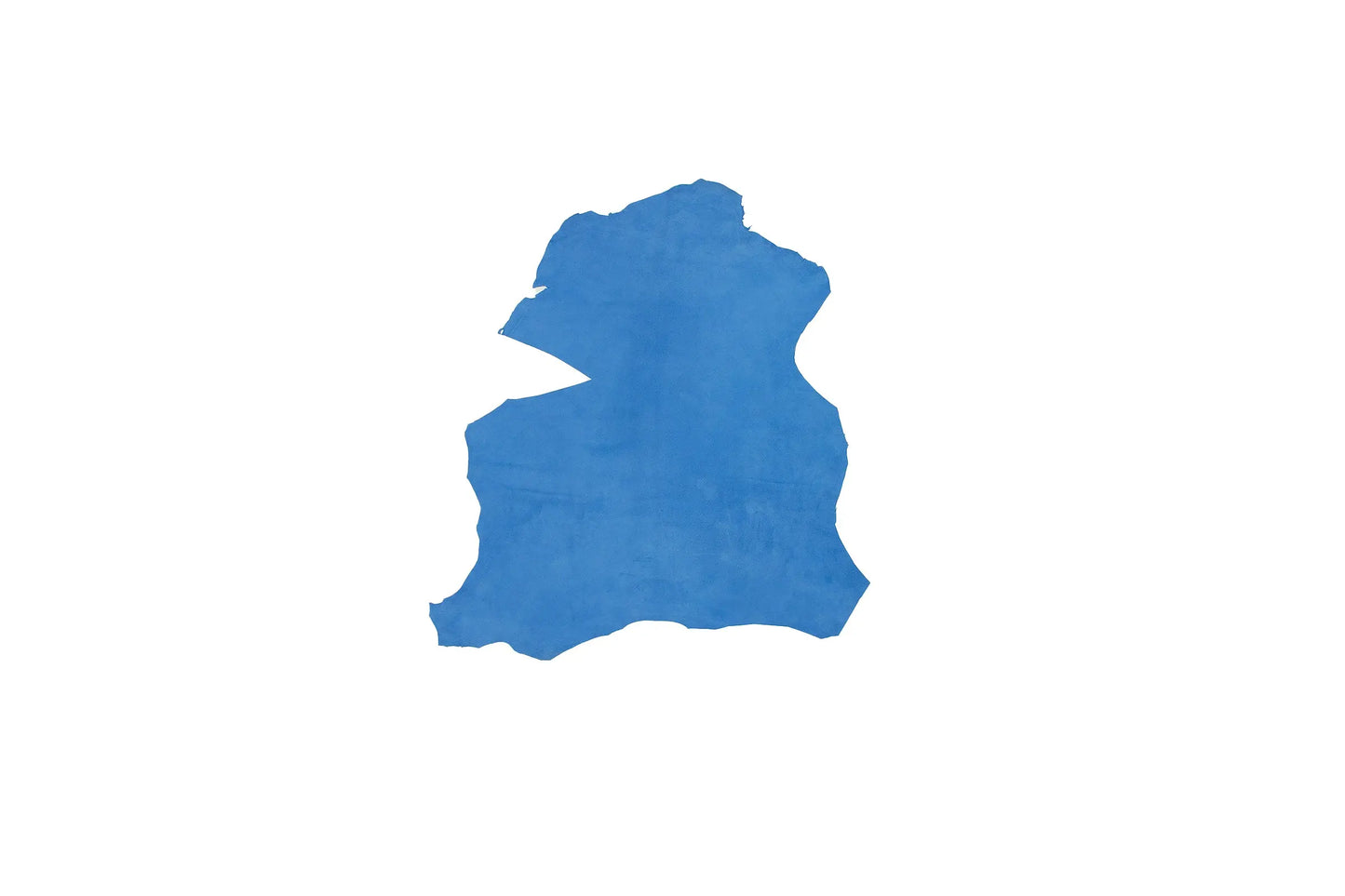 Trozo de piel ante azul claro La Tendeta del Cuero