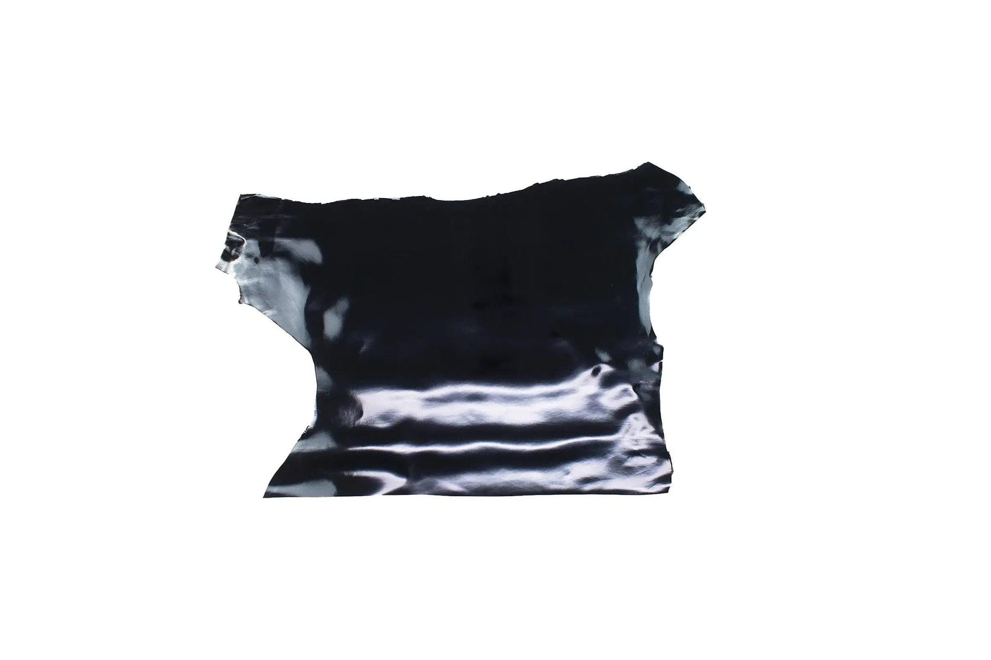 Trozo de piel cabra laminada azul muy oscuro - La Tendeta del Cuero