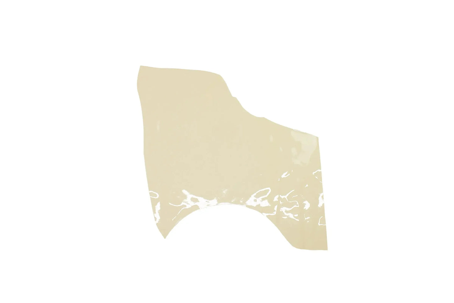 Trozo de piel charol crema - La Tendeta del Cuero