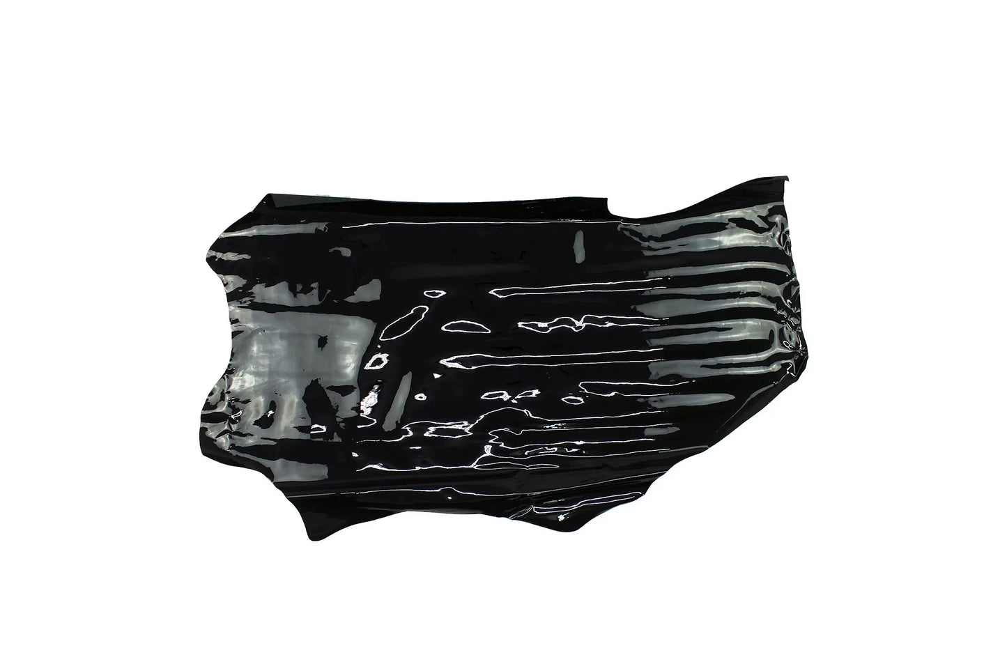 Trozo de piel charol negro - La Tendeta del Cuero