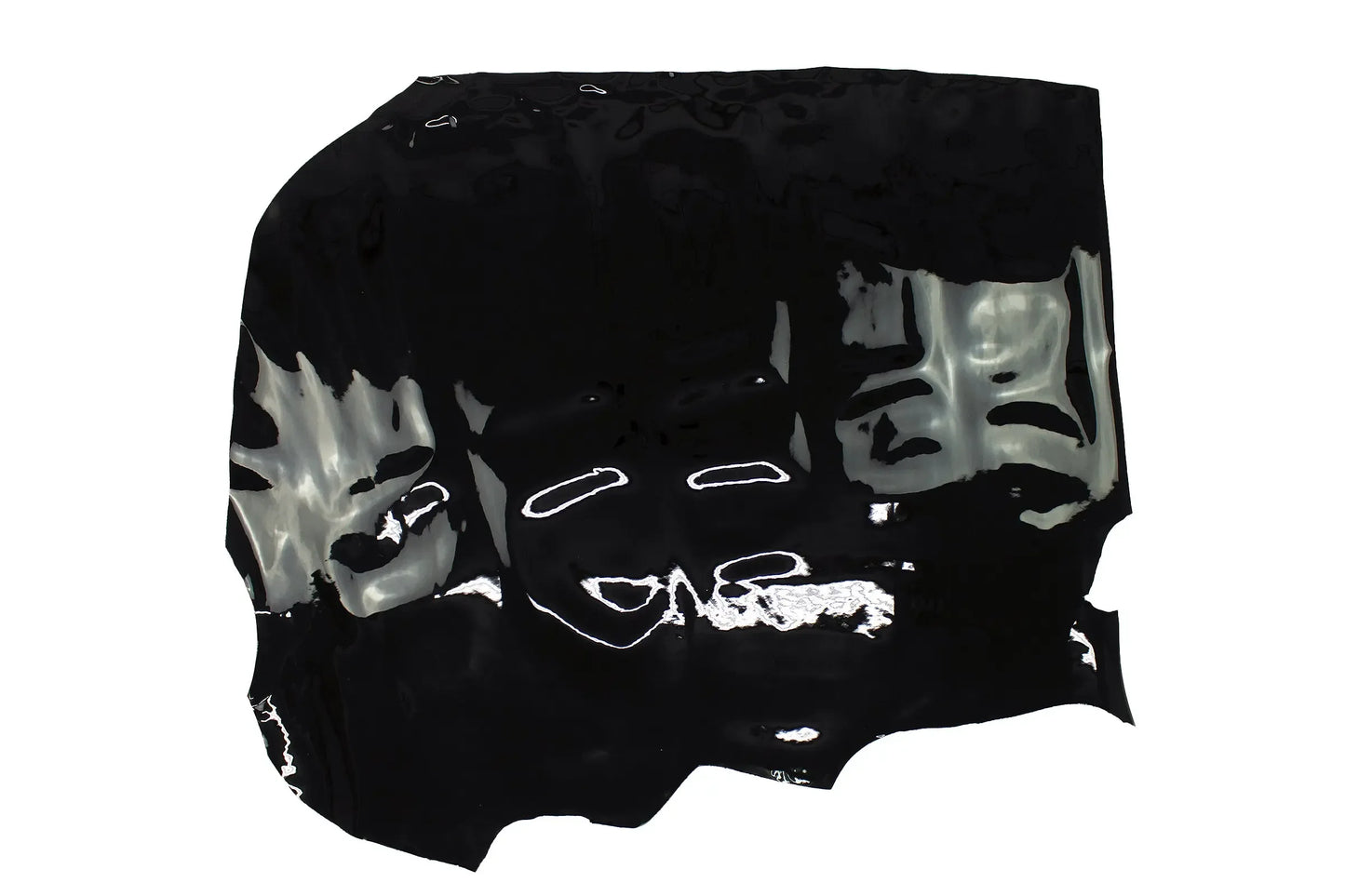 Trozo de piel charol negro - La Tendeta del Cuero