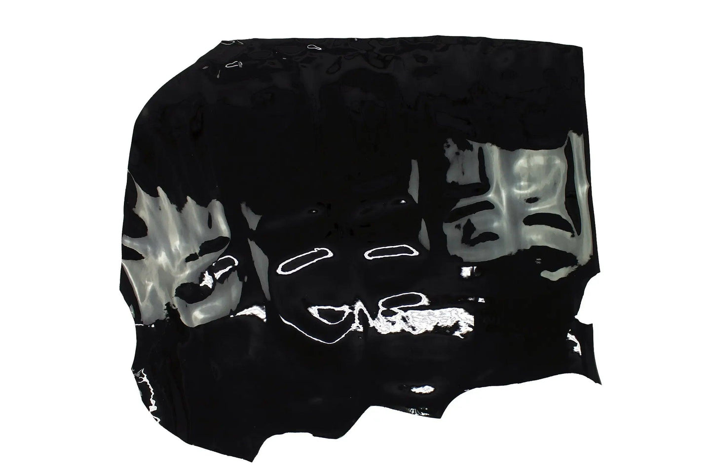 Trozo de piel charol negro - La Tendeta del Cuero
