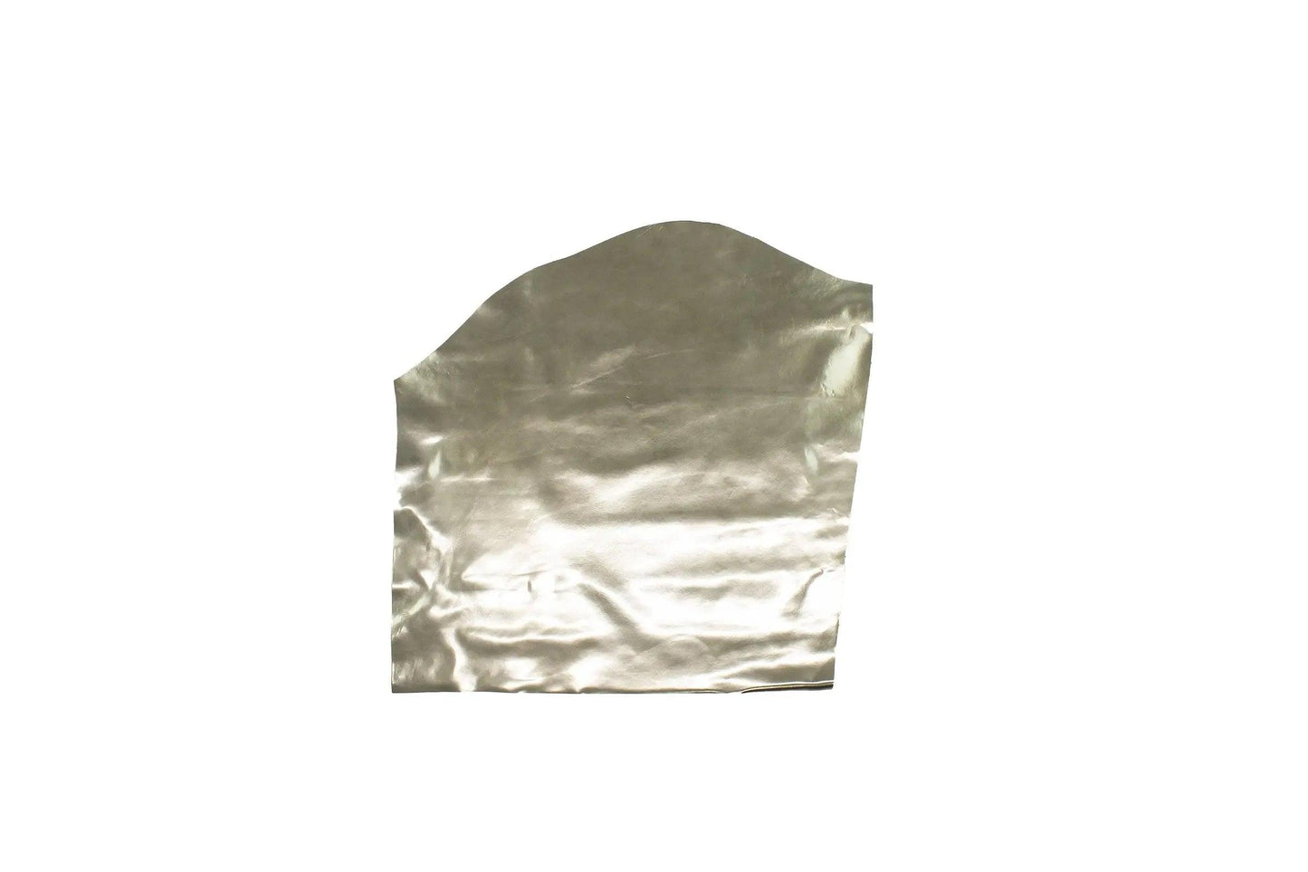Trozo de piel charol plata metalizado - La Tendeta del Cuero
