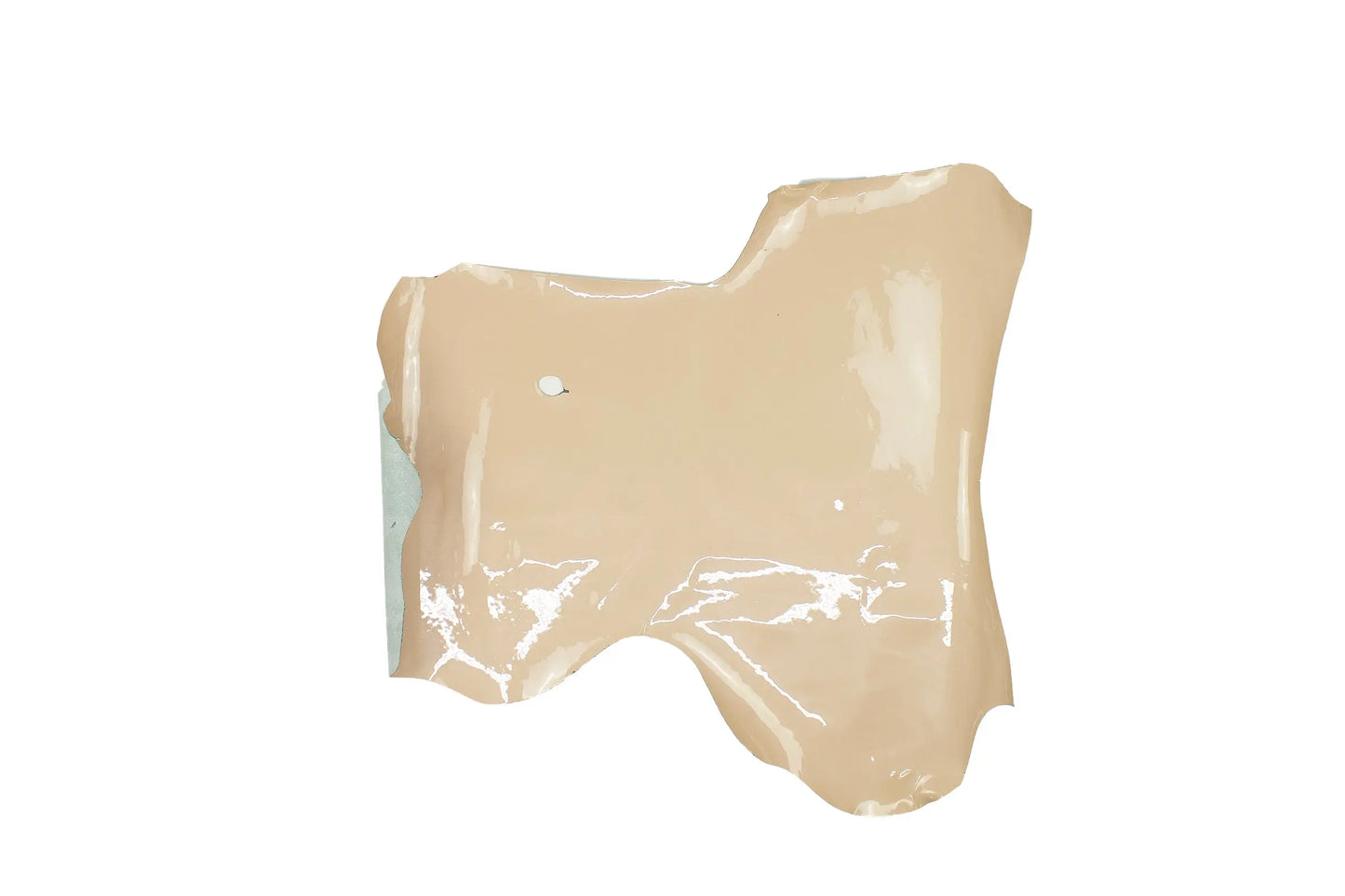 Trozo de piel charol rosa carne nacarado La Tendeta del Cuero