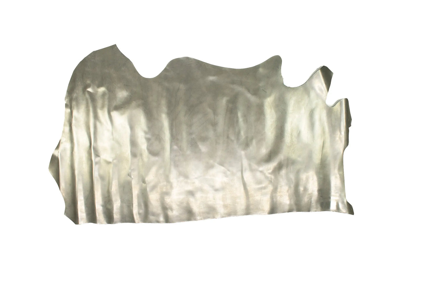 Trozo de piel vacuno florentique encerado plata La Tendeta del Cuero