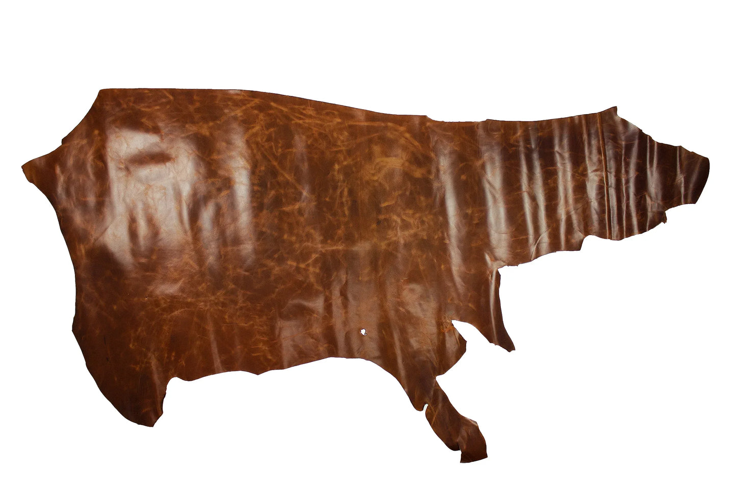 Piel de vacuno rustico marron cuero envejecido - La Tendeta del Cuero