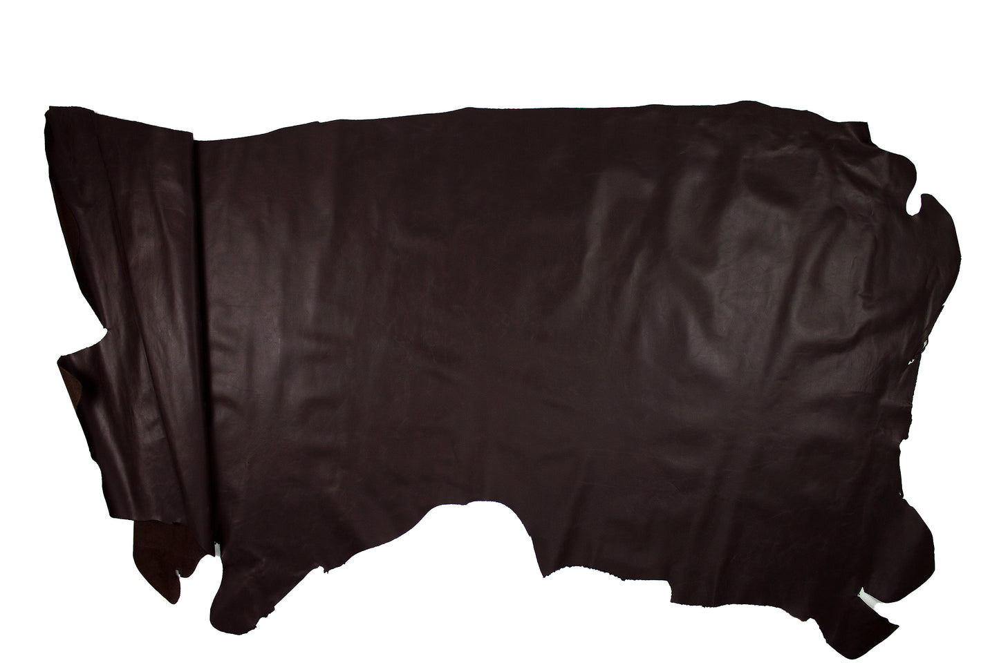 Rustic brown cowhide leather