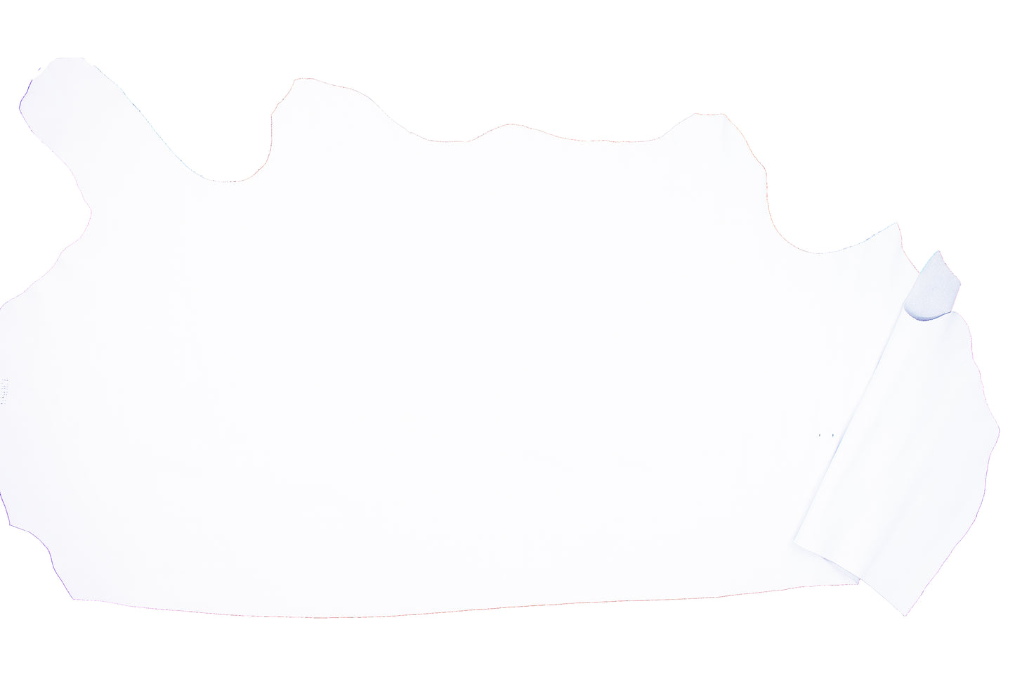 Piel de vacuno bombeado blanco