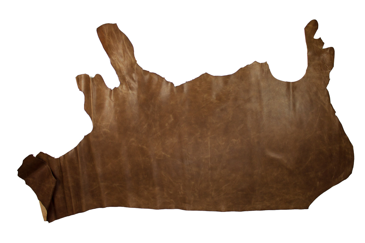 Piel de vacuno engrasado marron hoja envejecido