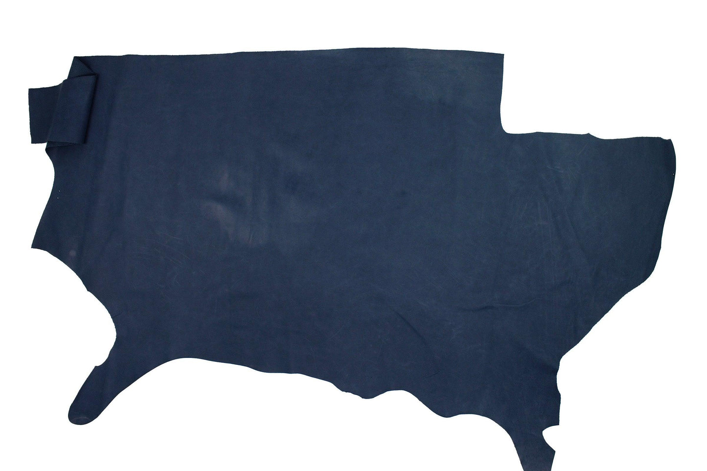 Self-shining blue cowhide