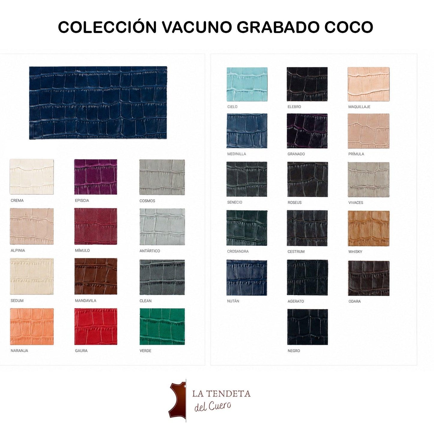 Coco Embossed Cowhide Collection CONTINUITY