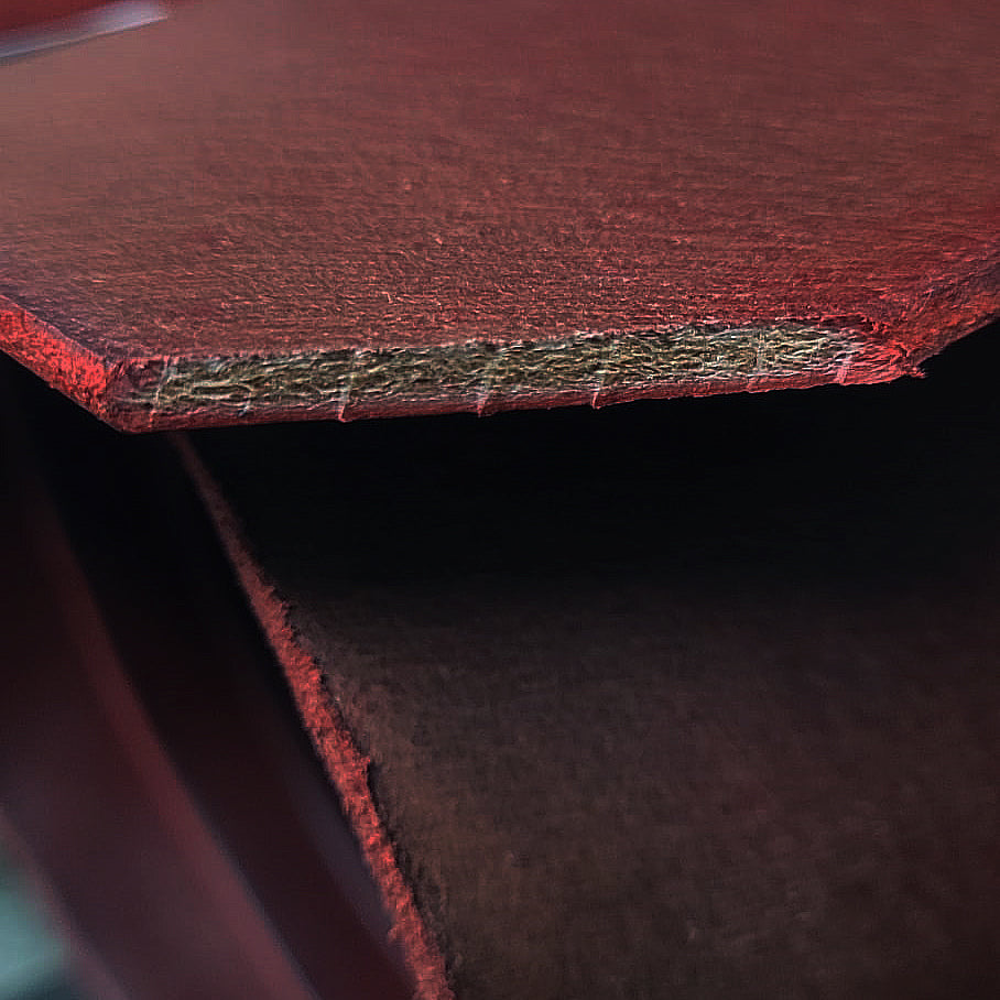 Piel de vaquetilla cereza 1.5 mm