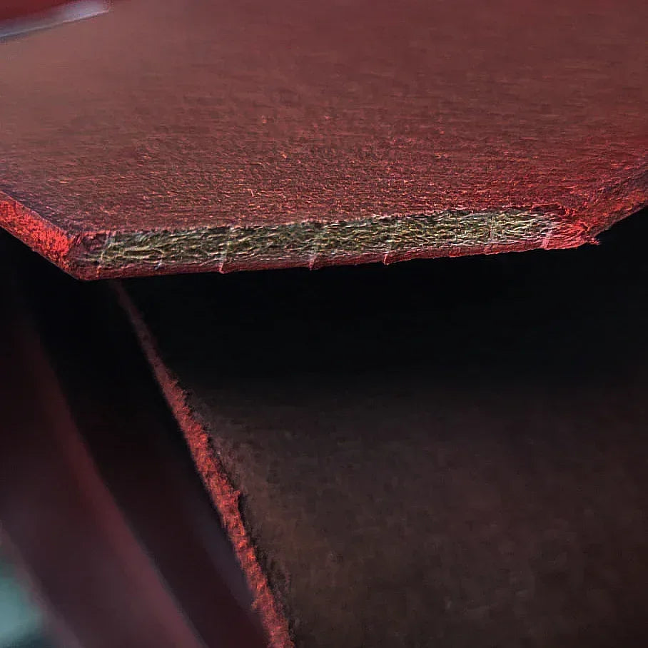 Piel de vaquetilla cereza 1.5 mm - La Tendeta del Cuero