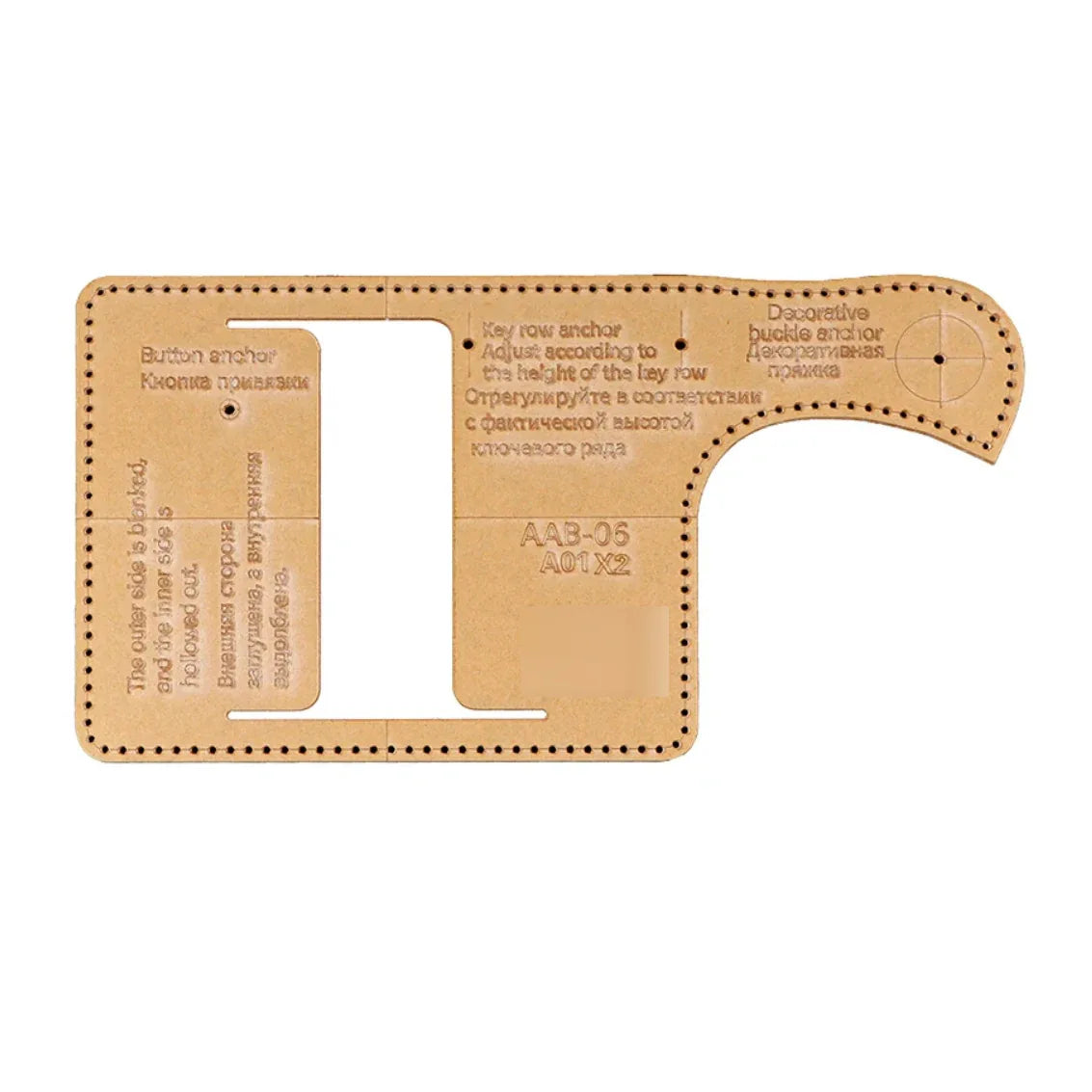 Plantilla llavero de cuero - La Tendeta del Cuero