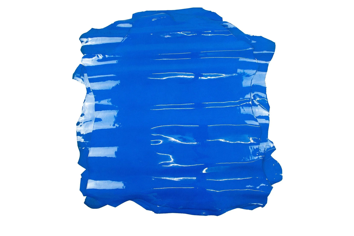 Piel de charol azul electrico - La Tendeta del Cuero