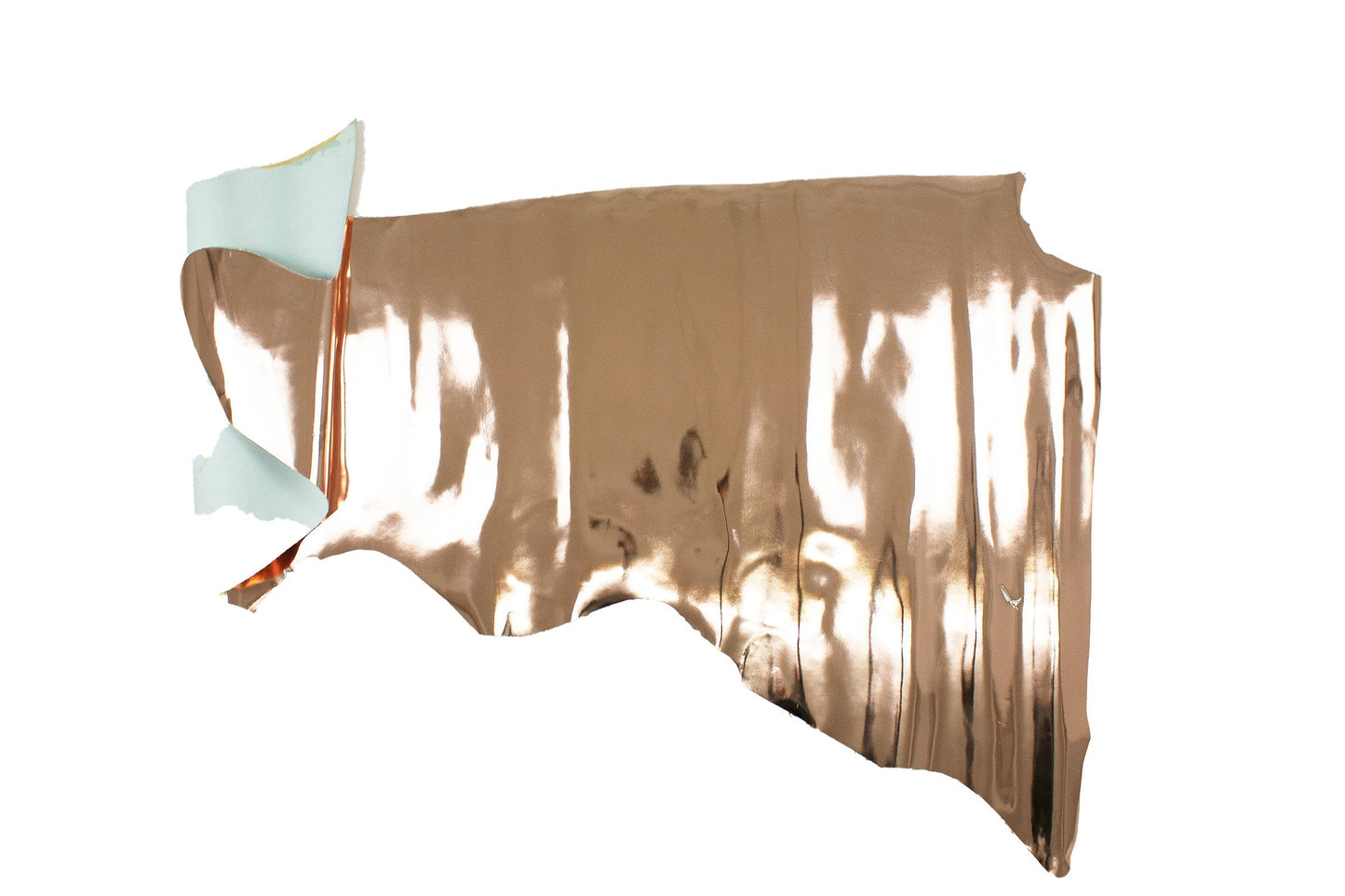 Piel de laminado espejo oro rosa La Tendeta del Cuero