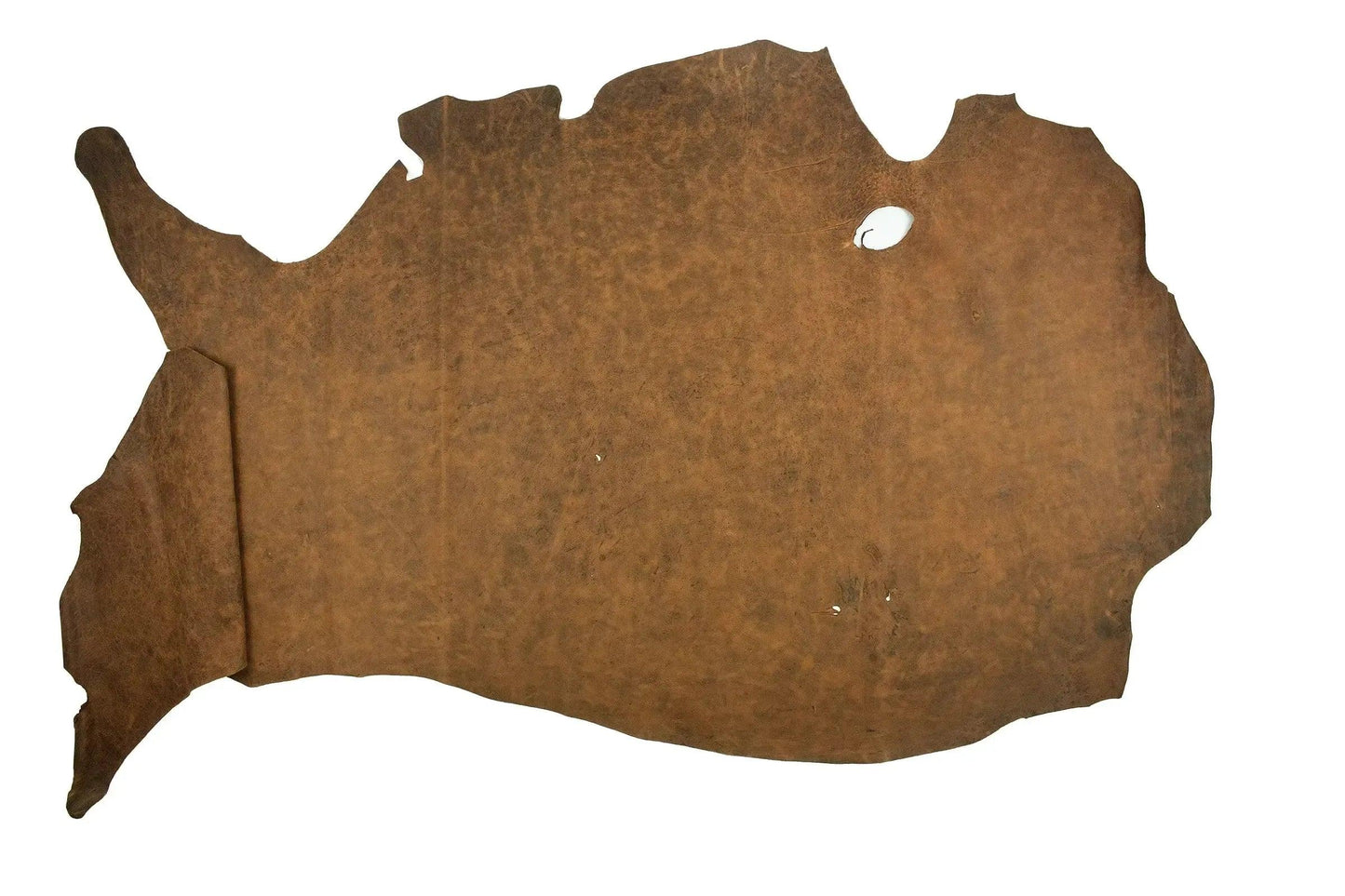 Piel de vacuno engrasado rustico marron pardo envejecido - La Tendeta del Cuero