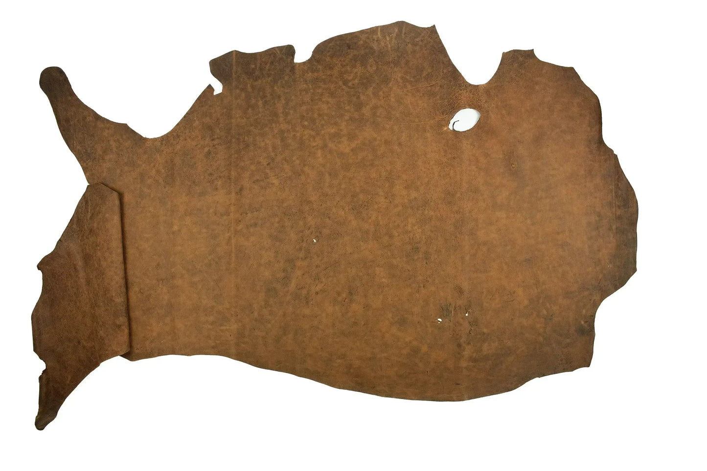 Piel de vacuno engrasado rustico marron pardo envejecido - La Tendeta del Cuero