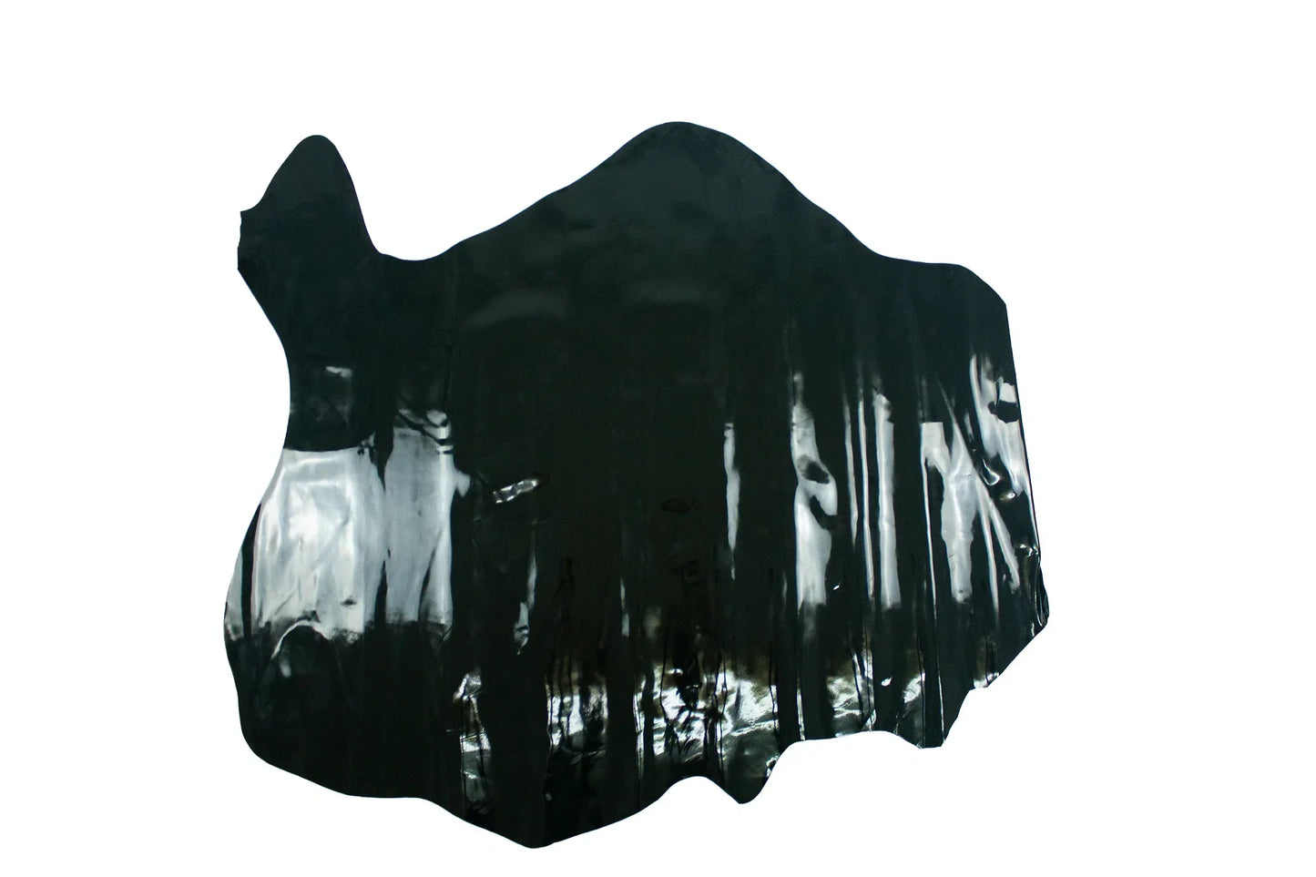 Trozo de piel charol negro La Tendeta del Cuero