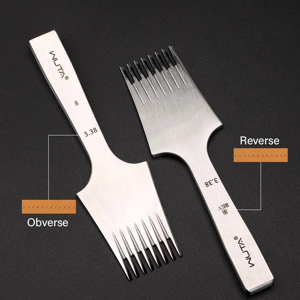 Tenedores para coser cuero estilo frances WUTA