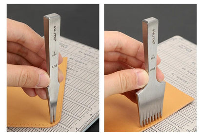 Small French-style WUTA pricking irons for leatherwork
