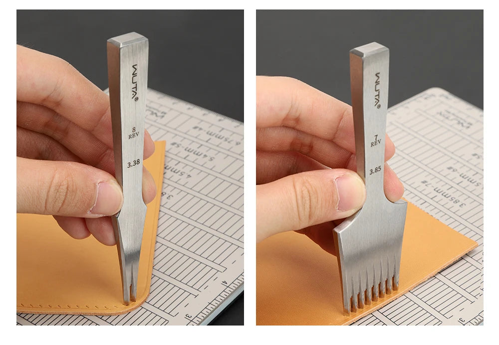 Tenedores para coser cuero estilo frances WUTA