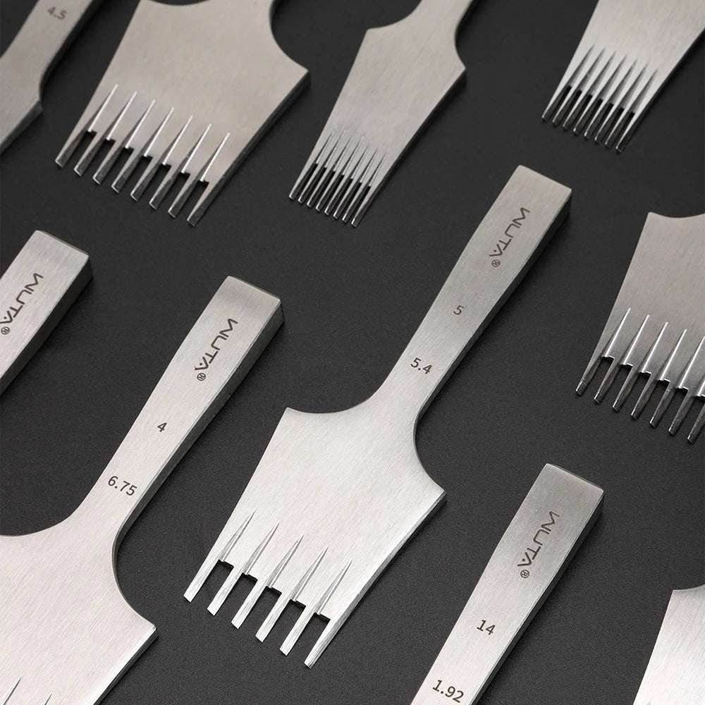 Tenedores tamaño pequeño para coser cuero estilo frances WUTA