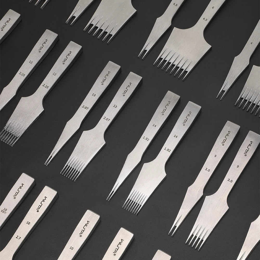 Tenedores para coser cuero estilo frances WUTA