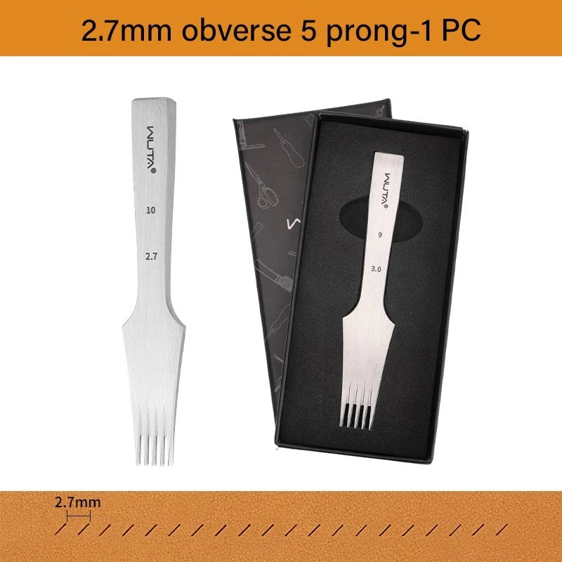 Tenedores para coser cuero estilo frances WUTA