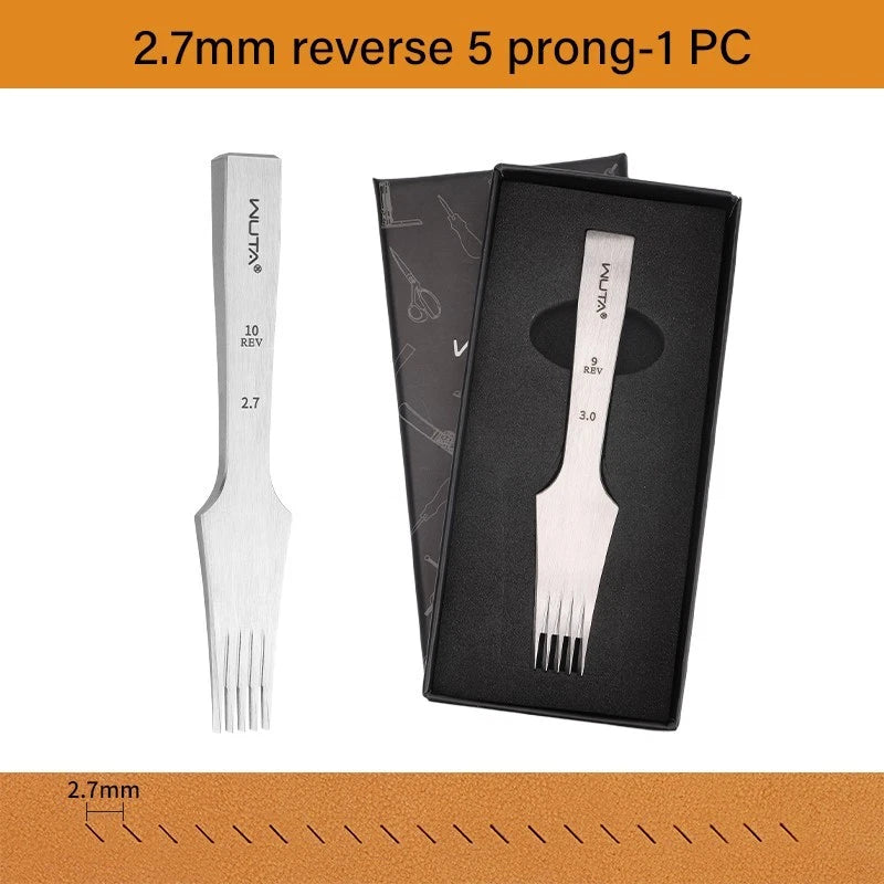 Tenedores para coser cuero estilo frances WUTA