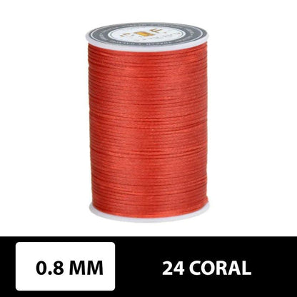 Hilo encerado plano 0.8 mm 90 metros - La Tendeta del Cuero