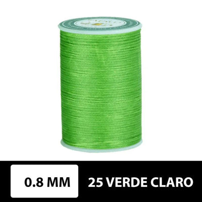 Hilo encerado plano 0.8 mm 90 metros - La Tendeta del Cuero