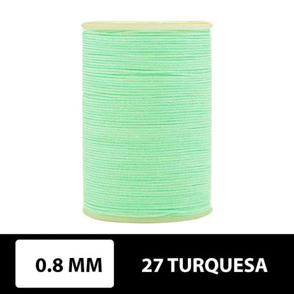Hilo encerado plano 0.8 mm 90 metros - La Tendeta del Cuero