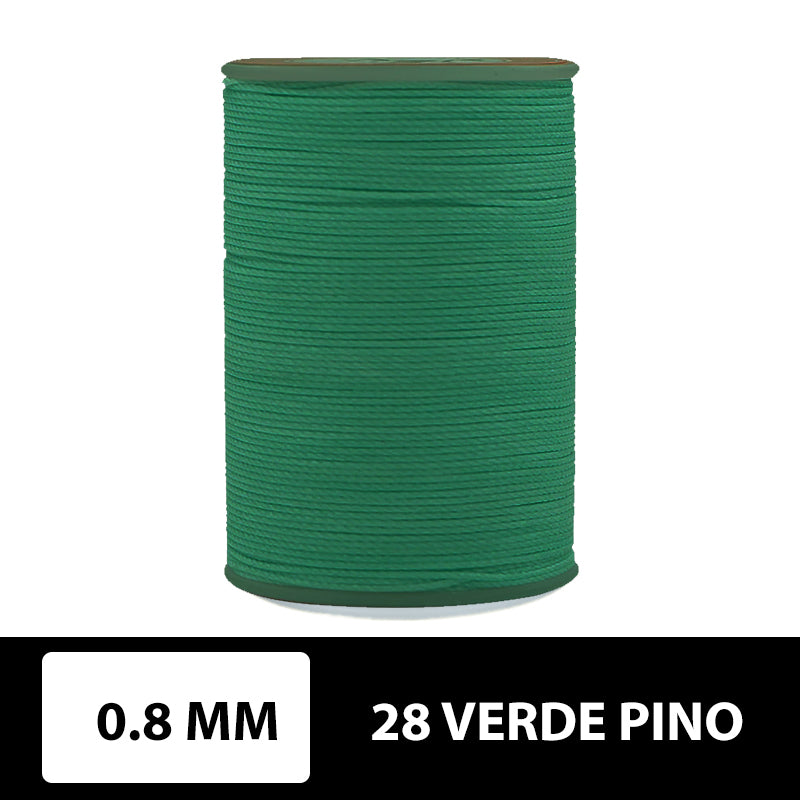 Hilo encerado plano 0.8 mm 90 metros