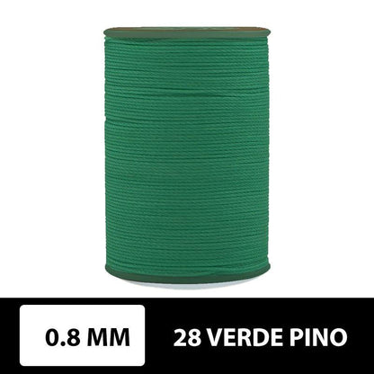 Hilo encerado plano 0.8 mm 90 metros